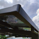 Carport 2 poteaux 15m² en aluminium et polycarbonate transparent FALCON - X-METAL