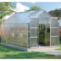 Serre de jardin Uranus 11,5m² en alu anodisé et panneaux de PC 6mm - Vitavia