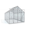Serre de jardin Uranus 11,5m² en alu anodisé et verre de sécurité 3mm - Vitavia