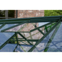 Serre de jardin Uranus 11,5m² en alu émeraude et verre de sécurité 3mm - Vitavia