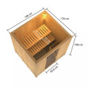 Sauna traditionnel Tromsö - poêle 9KW ctrl externe - Karibu