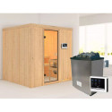 Sauna traditionnel Tromsö - poêle 9KW ctrl externe - Karibu