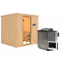 Sauna traditionnel Tromsö - poêle Easy Bio 9000W - Karibu