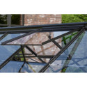Serre de jardin Uranus 11,5m² en alu noir et verre de sécurité 3mm - Vitavia
