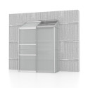 Serre adossée Ida 0,9m² en aluminium anodisé et panneaux PC 4mm - Vitavia