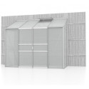 Serre adossée Ida 3,3m² en aluminium anodisé et panneaux PC 4mm - Vitavia