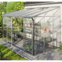 Serre adossée Ida 6,5m² en aluminium anodisé et vitrage combiné - Vitavia
