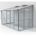 Serre adossée Ida 6,5m² en aluminium anodisé et vitrage combiné - Vitavia
