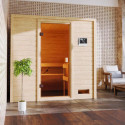 Sauna traditionnel Adelina - poêle Easy Bio 9000W - sans couronne lumineuse - Karibu