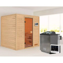 Sauna traditionnel Adelina - poêle Easy Bio 9000W - sans couronne lumineuse - Karibu