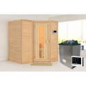 Sauna traditionnel Sahib 1 - poêle 9KW ctrl externe - sans couronne - KARIBU
