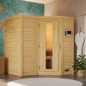 Sauna traditionnel Sahib 1 - poêle Easy Bio 9000W - sans couronne - KARIBU