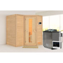 Sauna traditionnel Sahib 1 - poêle Easy Bio 9000W - sans couronne - KARIBU