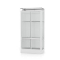 Mini-serre Polis 0,35m² en alu anodisé et PC 4mm – fondation en acier – Vitavia