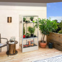 Mini-serre Polis 0,35m² en alu anodisé et verre ESG 3mm – fondation en acier – Vitavia