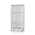 Mini-serre Polis 0,35m² en alu anodisé et PC 4mm – sur roulettes – Vitavia