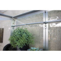 Mini-serre Polis 0,35m² en alu anodisé et verre ESG 3mm – sur roulettes – Vitavia