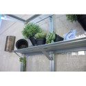 Mini-serre Polis 0,35m² en alu anodisé et verre ESG 3mm – sur roulettes – Vitavia