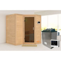 Sauna traditionnel Sahib 1 sans couronne - poêle 9KW ctrl externe - KARIBU