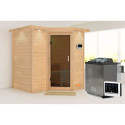 Sauna traditionnel Sahib 1 - poêle Easy Bio 9000W - couronne - KARIBU