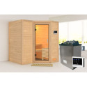 Sauna traditionnel Sahib 1 sans couronne - poêle 9KW ctrl externe - KARIBU
