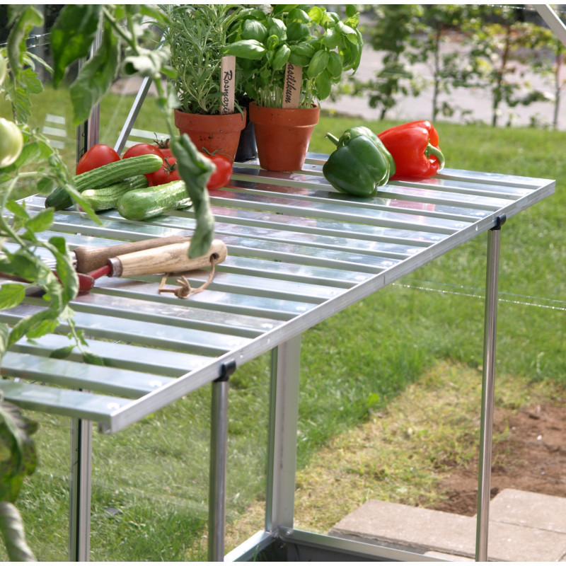 Dessus de table en aluminium anodisé – H39cm – pour les serres de jardin Vitavia