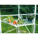 Table rabattable en aluminium anodisé – L122cm – pour serres de jardin Hera 4500 - Vitavia
