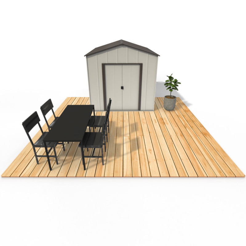 Kit fondation en bois traité autoclave 9m² pour pose d'abri de jardin - Gardy Shelter