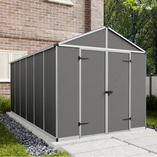 Abri de jardin RUBICON 10,26m² en aluminium et polycarbonate - Palram - Canopia