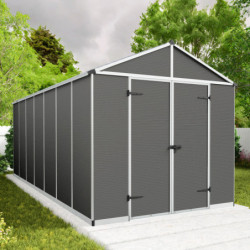 Abri de jardin RUBICON 12m² en aluminium et polycarbonate - Palram - Canopia