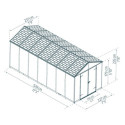 Abri de jardin RUBICON 12m² en aluminium et polycarbonate - Palram - Canopia