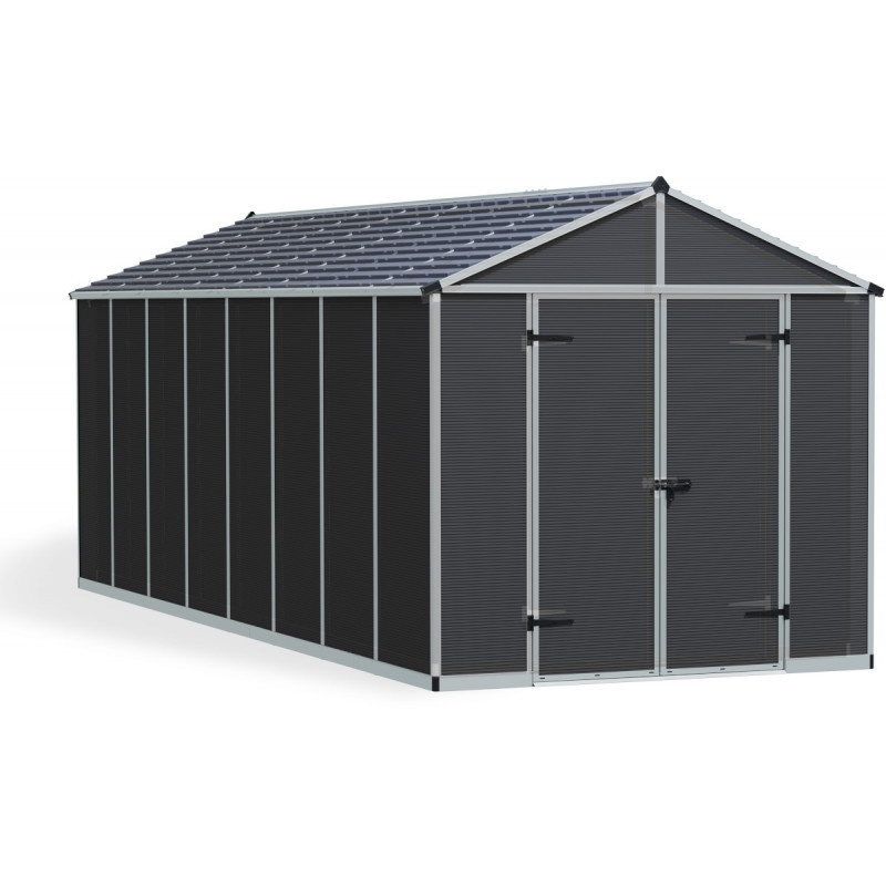 Abri de jardin RUBICON 13,67m² en aluminium et polycarbonate - Palram - Canopia
