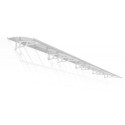 Auvent marquise en polycarbonate 6mm Bordeaux™ 8920 – Canopia by Palram