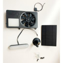 Système éclairage et ventilation solaire pour abris Docker Jobu