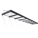 Auvent marquise en aluminium gris foncé et acrylique blanc Sophia™ XL 8000 – Canopia