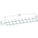 Auvent marquise en aluminium gris foncé et acrylique blanc Sophia™ XL 9000 – Canopia