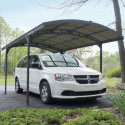 Carport en aluminium gris anthracite et polycarbonate Atlas 5000 - Palram  - Canopia