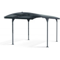 Carport en aluminium gris anthracite et polycarbonate Atlas 5000 - Palram  - Canopia