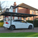 Carport en aluminium gris anthracite et polycarbonate 6mm Verona - Palram - Canopia	
