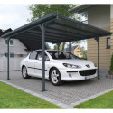 Carport en aluminium gris anthracite et polycarbonate 6mm Verona - Palram - Canopia	