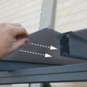 Carport en aluminium gris anthracite et polycarbonate 6mm Verona - Palram - Canopia	