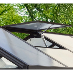 Fenêtre de toit – alu noir sans vitrage – pour serres de jardin Zeus Comfort - Vitavia