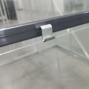 Serre de jardin en aluminium anthracite et verre trempé 4mm RINCA 5,68m² + embase - Green Protect