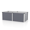 Potager surélevé en acier Zincalume® - granite/alu anodisé – Linus 630 – Vitavia