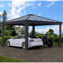 Carport double Colorado 422x422cm en aluminium et polycarbonate 6mm - Palram - Canopia