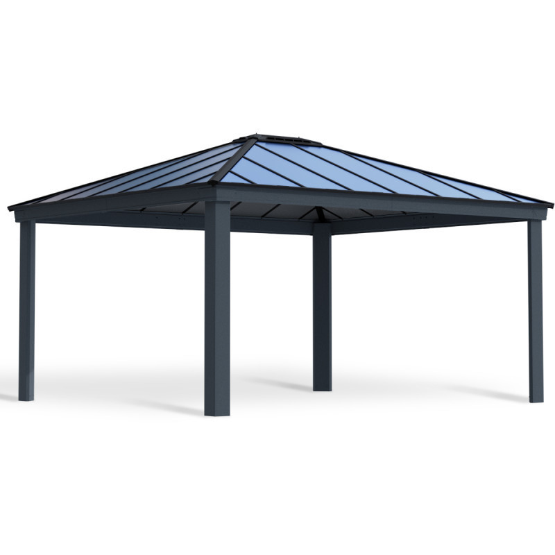 Carport double Colorado 422x483cm en aluminium et polycarbonate 6mm - Palram - Canopia