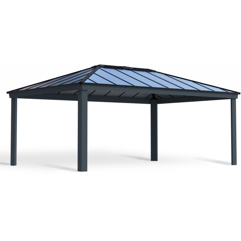Carport double Colorado 422x607cm en aluminium et polycarbonate 6mm - Palram - Canopia