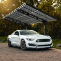 Carport Sydney 286x586cm en aluminium gris et polycarbonate - Palram - Canopia
