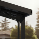 Carport Sydney 286x586cm en aluminium gris et polycarbonate - Palram - Canopia