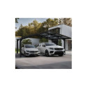 Carport double Sydney Apex 572x586cm en aluminium noir et polycarbonate - Canopia by Palram